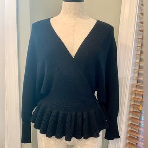 Gorgeous Peplum Style Drape Sweater | Size Small